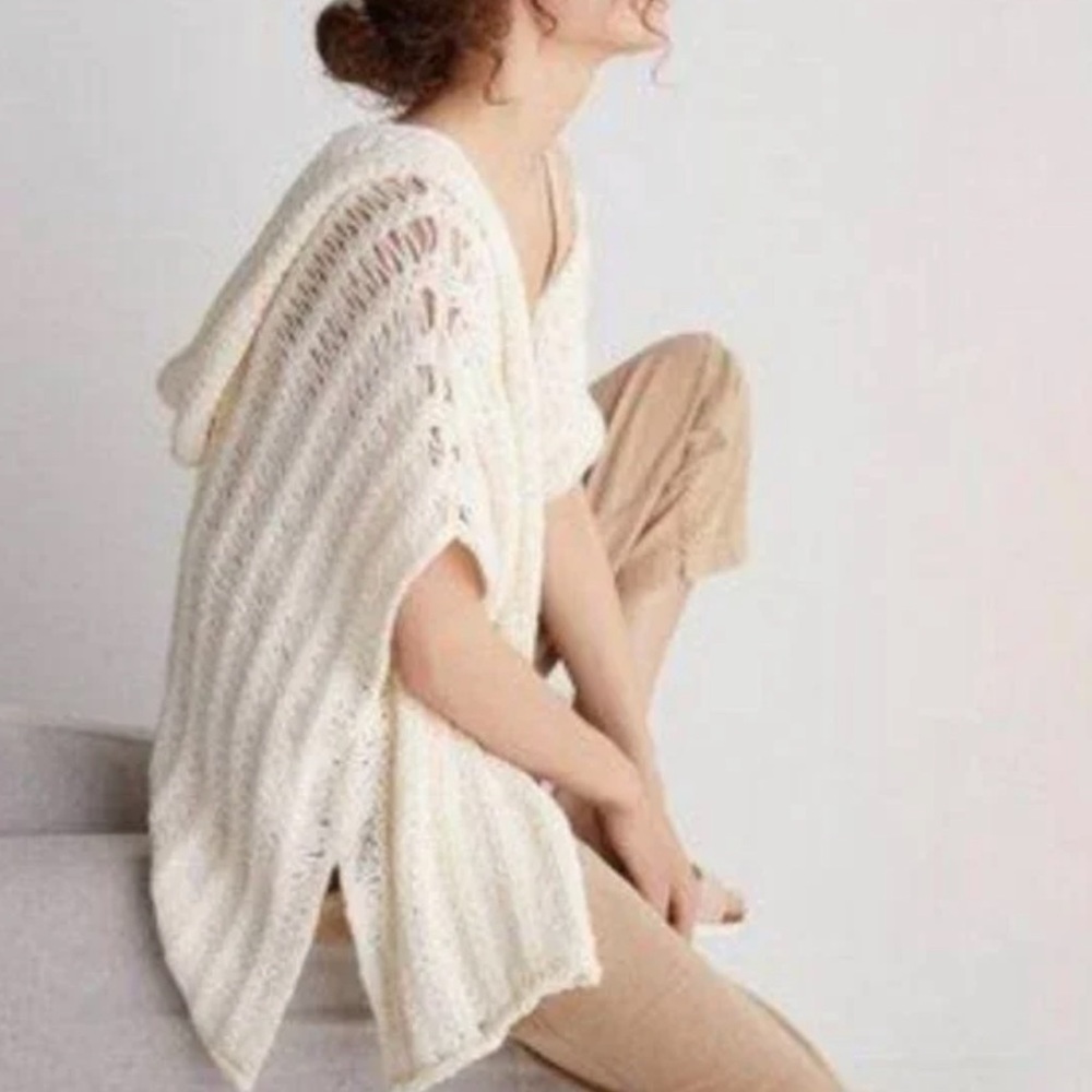 Anthropologie Paloma Knitted Hooded Cardigan Size M/L